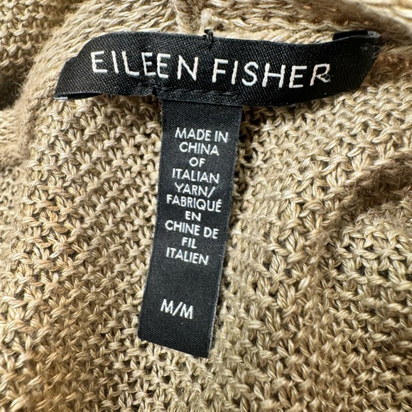 EILEEN FISHER Textured-Knit Linen Tunic Top - Picture 7 of 7